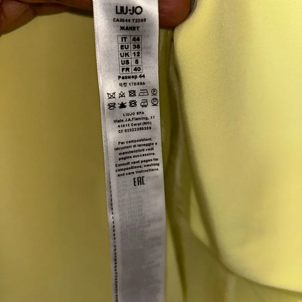 Liu Jo Yellow /Green Women's Blazer(Size 8)